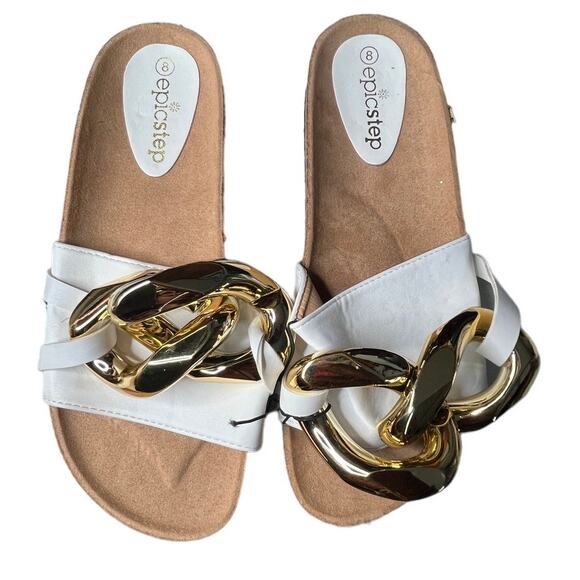 Epic Step Shoes - Epic Step Fiorella Chain Slide Size 8